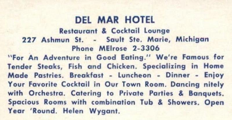 Del Mar Hotel - Vintage Postcard (newer photo)